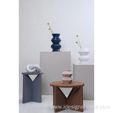 Romantic Rhombus Monochrome vase